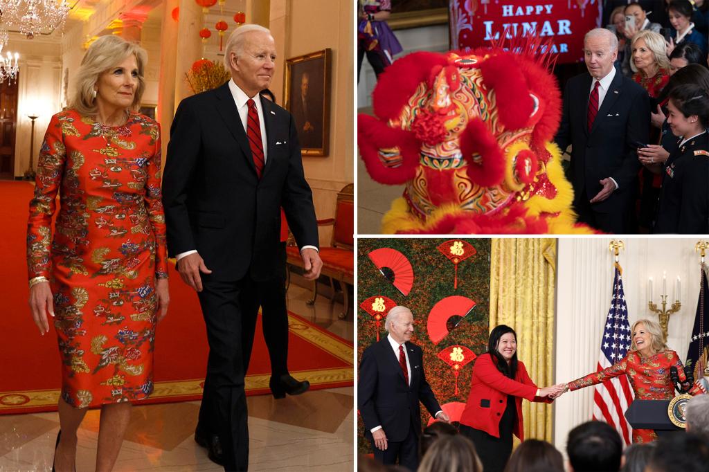 Jill Biden bars Joe from dancing at Lunar New Year party