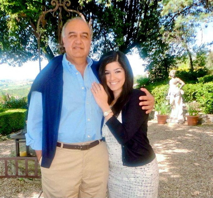 British-Iranian environmentalists Morad Tahbaz and Roxanne Tahbaz pose in this file picture obtained from social media.
