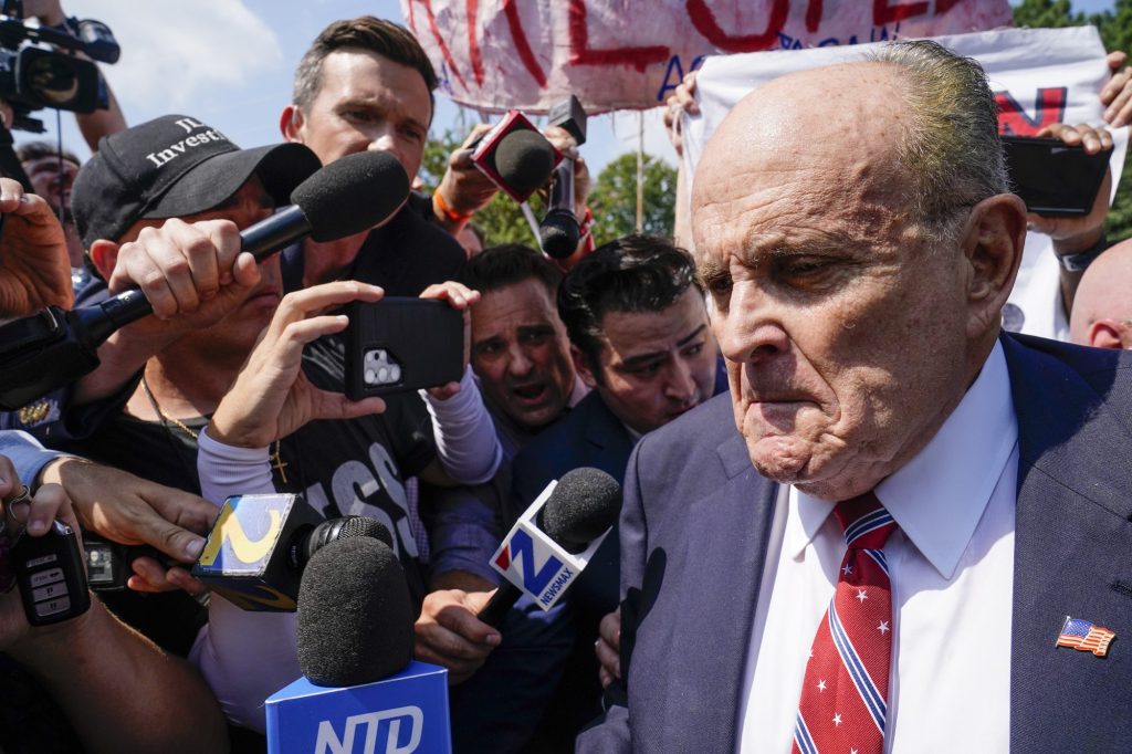 A law firm said Rudy Giuliani paid them just $214,000 and still has a $1.36 million tab.