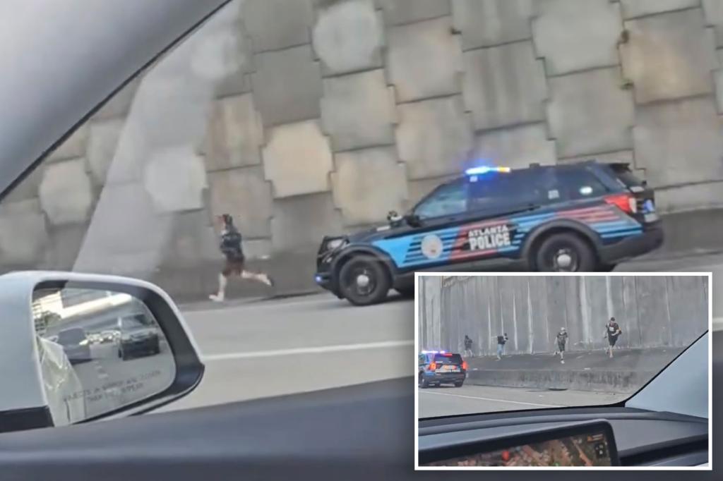 Graffiti artists caught spraying Atlanta highway, video shows